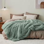 Bedsure GentleSoft Fluffy Sage Green Throw Blanket, Sage Green Decor - Image 6
