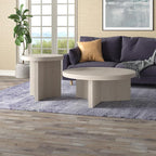 Henn&Hart 22" Fluted Scandinavian Round End Table, Ribbed Side Table, Nightstand - Image 10