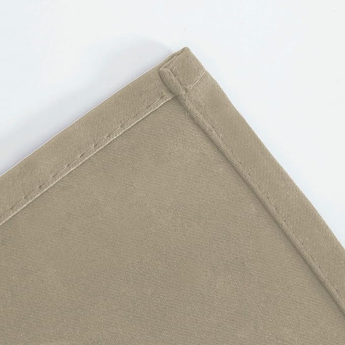 Blackout Curtains 66 x 95 inch/Beige Curtains Set of 2 Panels/Thermal Insulated - Image 8