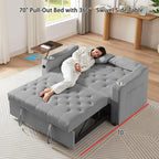 Auvsoce 53'' Convertible Sleeper Sofa Bed - Image 2