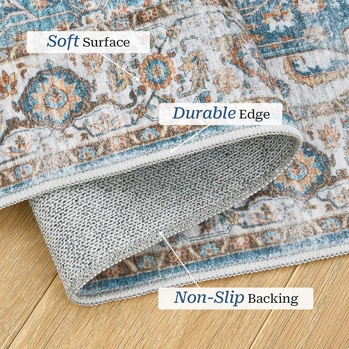 Madane Washable Runner Rugs 2x12 Long - Image 4
