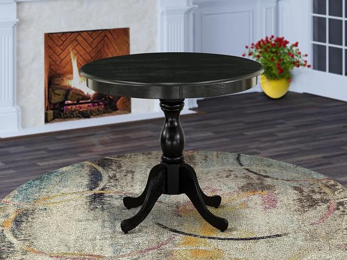 East West Furniture AMT-ABK-TP Antique Dining Table - Image 2