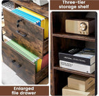 45" File Cabinet for Home Office, Mobile Office Storage Cabinet - Image 3