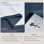 105 Inch Pinch Pleated Blackout Memory Trained Linen Curtains - Image 6