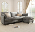 Ihanherry 105" Modular Sectional Sofa, L-Shaped Cloud Couch by iHanHerry