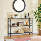 Hoctieon Industrial Console Table, 3 Tier Entryway Table, Hallway Table - Image 10