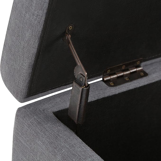 SIMPLIHOME Hamilton Storage Ottoman - Image 7