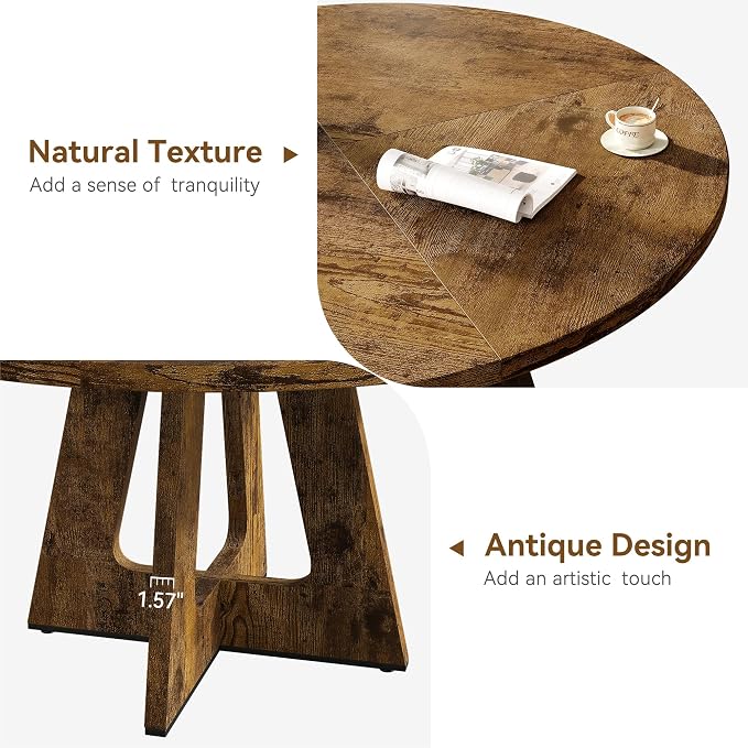 GAOMON 47 Inch Round Dining Table - Image 5