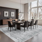 8x10 Area Rugs for Living Room, Large Washable Rug, Dining Room, Low Pile - Image 4