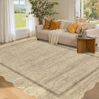 GarveeHome Scalloped 3x5 Area Rug Washable Rug - Image 8