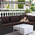 8Pcs Outdoor Cushion Covers, Elastic Patio Cushion Covers | Washable, - Image 3