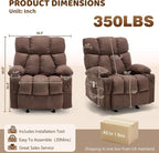 Massage Rocking Recliner Chair, Ergonomic Recliners Sofa - Image 2