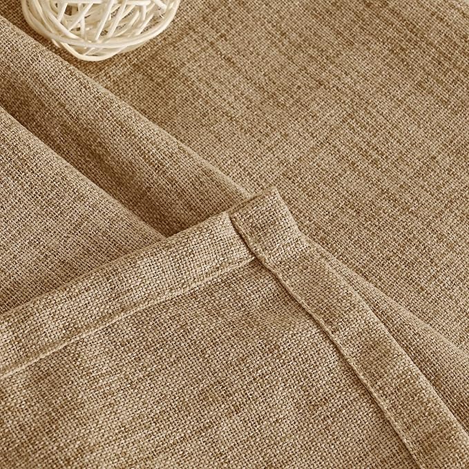 YoungsTex Short Linen Semi Sheer Curtains 45 Inch Length - Image 7