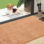 OLANLY Dog Door Mat for Muddy Paws 59x35, Super Absorbent Chenille Mud Mat | - Image 8