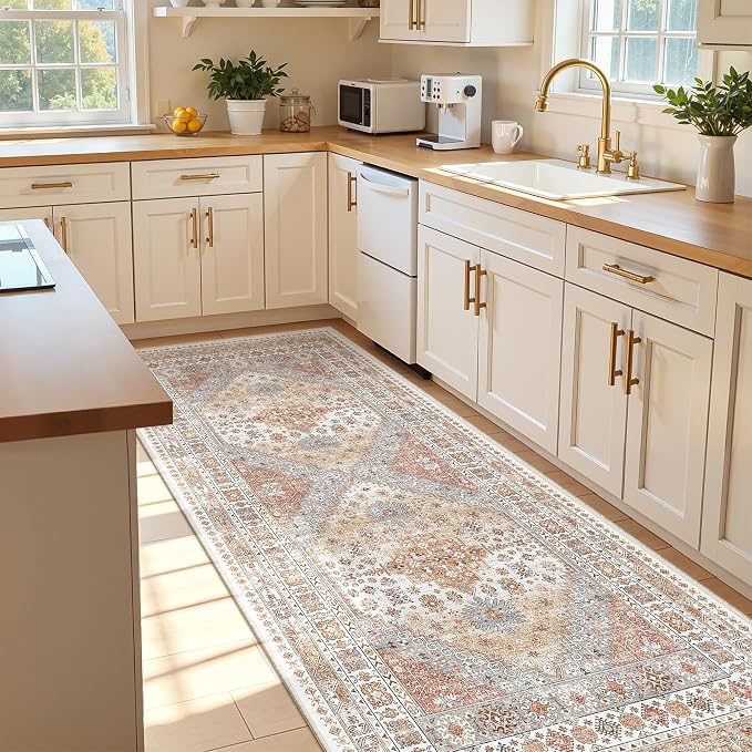 3x8 Runner Rug Non Slip, Washable Hallway Runner Rug, Nursery Room, Soft Runner - Image 4