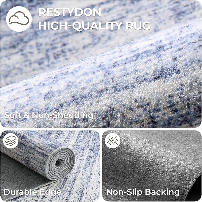 2x6 Runner Rug Non Slip, Washable Hallway Runner Rug, Nursery Room, Soft Runner - Image 7