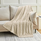 EXQ Home Gentle Soft Fleece Throw Blanket – Cozy Lightweight 3D Imitation - Image 3