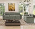 HAOMARKETS Corduroy Sofa Set, Upholstered Loveset and 3-Seater Couch - Image 3