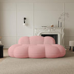 JACH 3 Seater Cloud Sofa for Living Room, Modern Sherpa Upholstered Sofa - Image 4