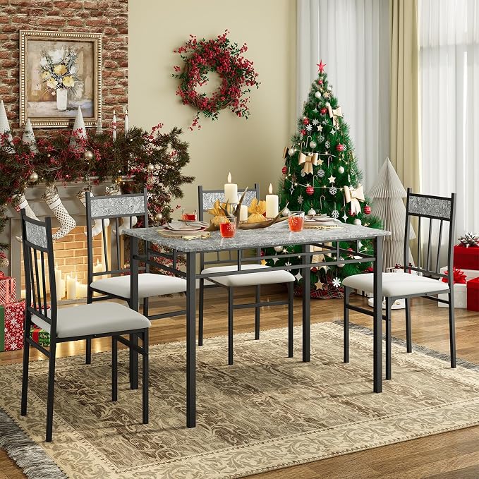 NAFORT 5 Piece Dining Table Set - Image 2