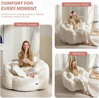 MAXYOYO Bean Bag Chair, Floral Shaped Bean Bag Sofa - Image 4