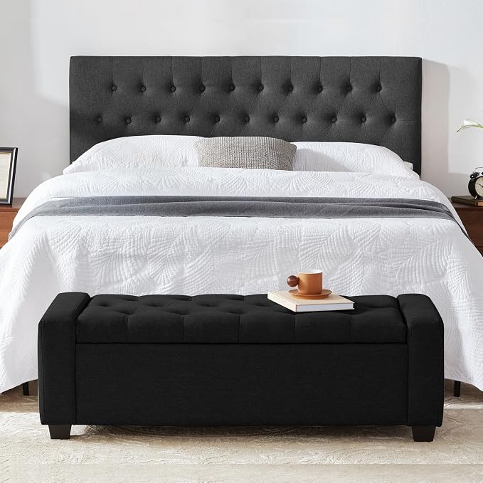 Huatean Home 48" Ottoman with Storage, Upholstered Entryway Bench with Seating - Image 7