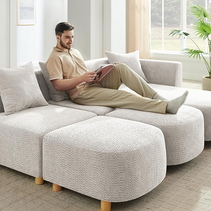 VANOMi 109.84" Modular Sectional Sofa - Image 6