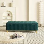 Yogald 47.24'' Chesterfield Ottoman - Image 2