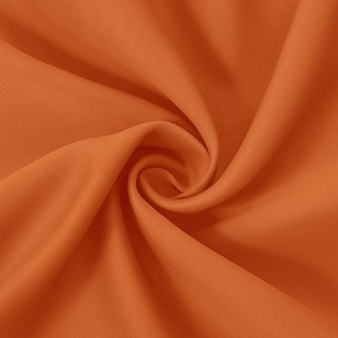 Blackout Curtains 66 x 84 inch/Orange Curtains Set of 2 Panels/Thermal - Image 5