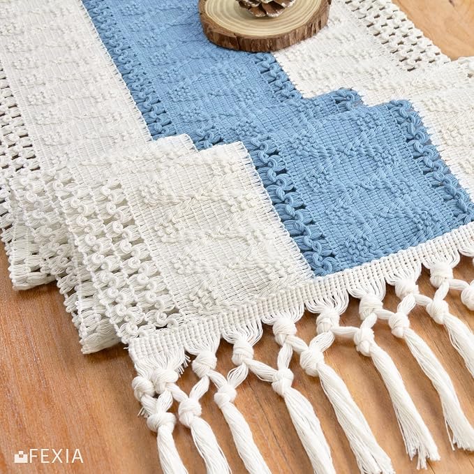 FEXIA Summer Table Runner Light Blue - Image 5
