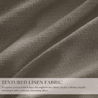 Dark Flax 100 Inch Blackout Pinch Pleated Curtains 2 Panel Set, Taupe | Thick - Image 3