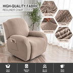 Genina Recliner Chair Covers, Stretch Reclining Chair Cover, Recliner Sofa - Image 2