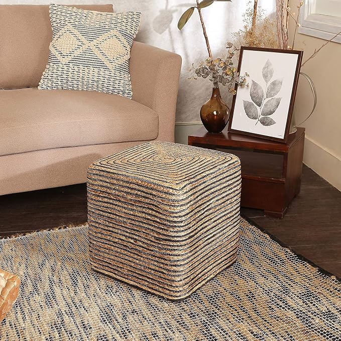 REDEARTH · Cube Pouf Foot Stool Ottoman - Image 2
