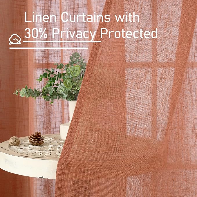 Extra Long Linen Curtains 108 inch Long - Image 6