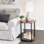 Household Essentials Jamestown Round Side End Table - Image 4