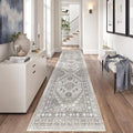 2'6 x 8' Runner Rug Non Slip, Washable Kitchen Rugs, Nursery Room, Soft Runner by Zesthome