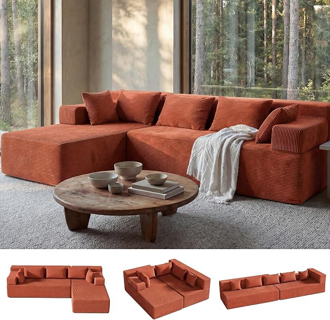 MONVANE 106" Cloud Sectional Couch by MONVANE