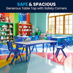 Flash Furniture Wren Adjustable Classroom Activity Table - Image 3