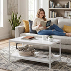 ZenStyle Industrial Coffee Table - Image 8