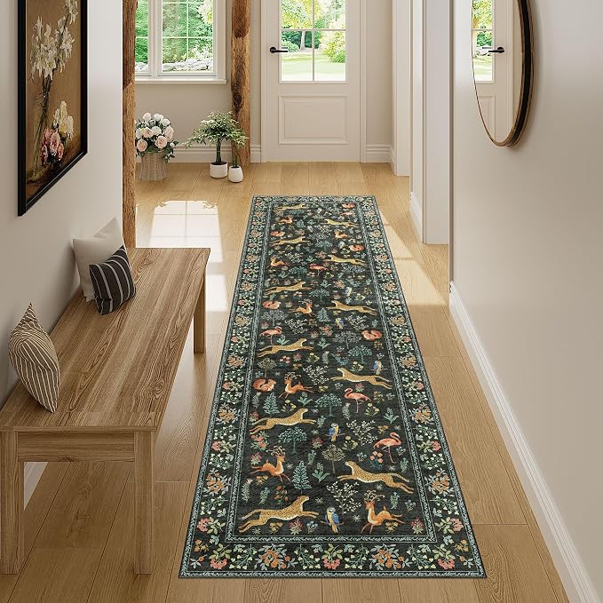 DUKINO 2x7 Runner Rug for Hallway, Washable Kitchen Rugs Non Slip, Stain - Image 6