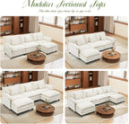 140" Cloud Couch, Modular Sectional Sofa - Image 7