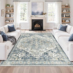 5x7 Area Rugs for Living Room, Large Washable Rug, Dining Room, Low Pile - Image 4
