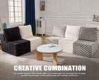 Single Sofa 1 Seat Couch with Deep Seat Memory Foam Cloud Chair with Pillows - Image 7
