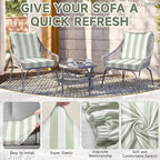 CALBODE 14 Pcs Outdoor Seat Cushion Covers - Image 4