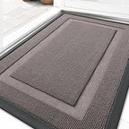 OLANLY Front Door Mat Outside 29.5x17, All-Season Heavy-Duty Rubber Doormat | by OLANLY