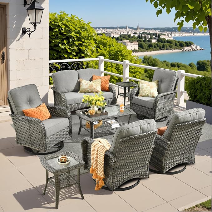 Weaxty 8 Pieces Outdoor Patio Furniture Sets by Eco-ChicLivingBeautifullyAffordable
