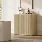 SICOTAS Buffet Cabinet with Storage Sideboard Accent Modern Credenza with Doors - Image 9