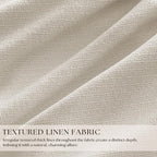80 Inch Pinch Pleated Linen Black Out Curtains - Image 2