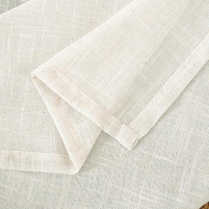 102 inch Semi Sheer Linen Curtains - Image 9