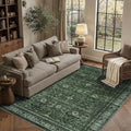 Schweek Green 5x7 Area Rug for Living Room Washable Non Slip Neutral Rugs | by Schweek